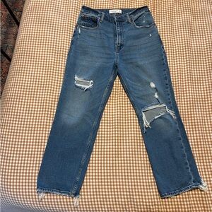 Abercrombie & Fitch Light Blue Ripped Jeans